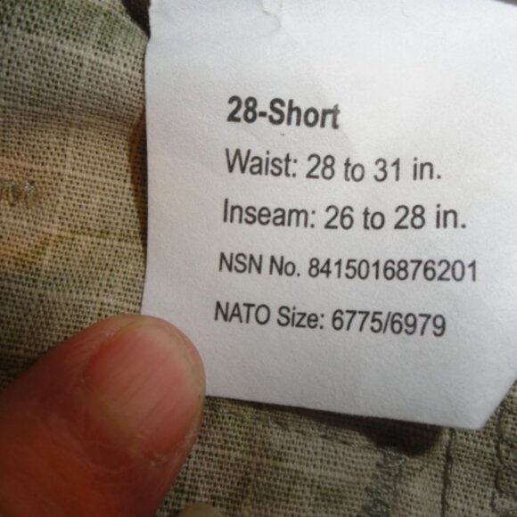 FEMALE sz28S CURRENT ISSUE 2026 ARMY USAF OCP SCORPION UNIFORM PANTS LD 6775 - Picture 6 of 12